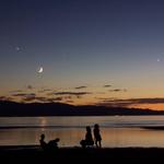 Venus Jupiter Conjunction Sep 6, 2008 at Great Salt Lake
