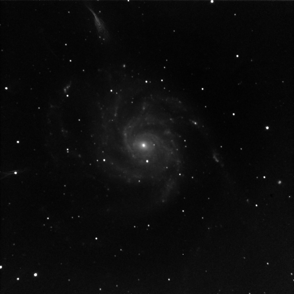 M101 Face-on spiral via GRASS NM Scope 1