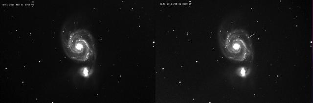 Supernova 2011dh in M-51