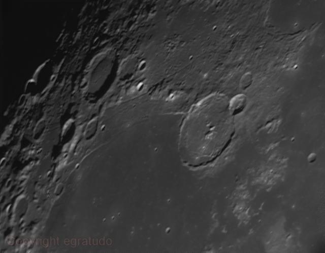 Crater Gassendi above Mare Humorum