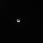 Moon-Earthshine_Venus 2-27-2009