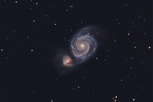 M51 stacked in DSS with Drizzle