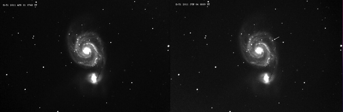 Supernova 2011dh in M-51