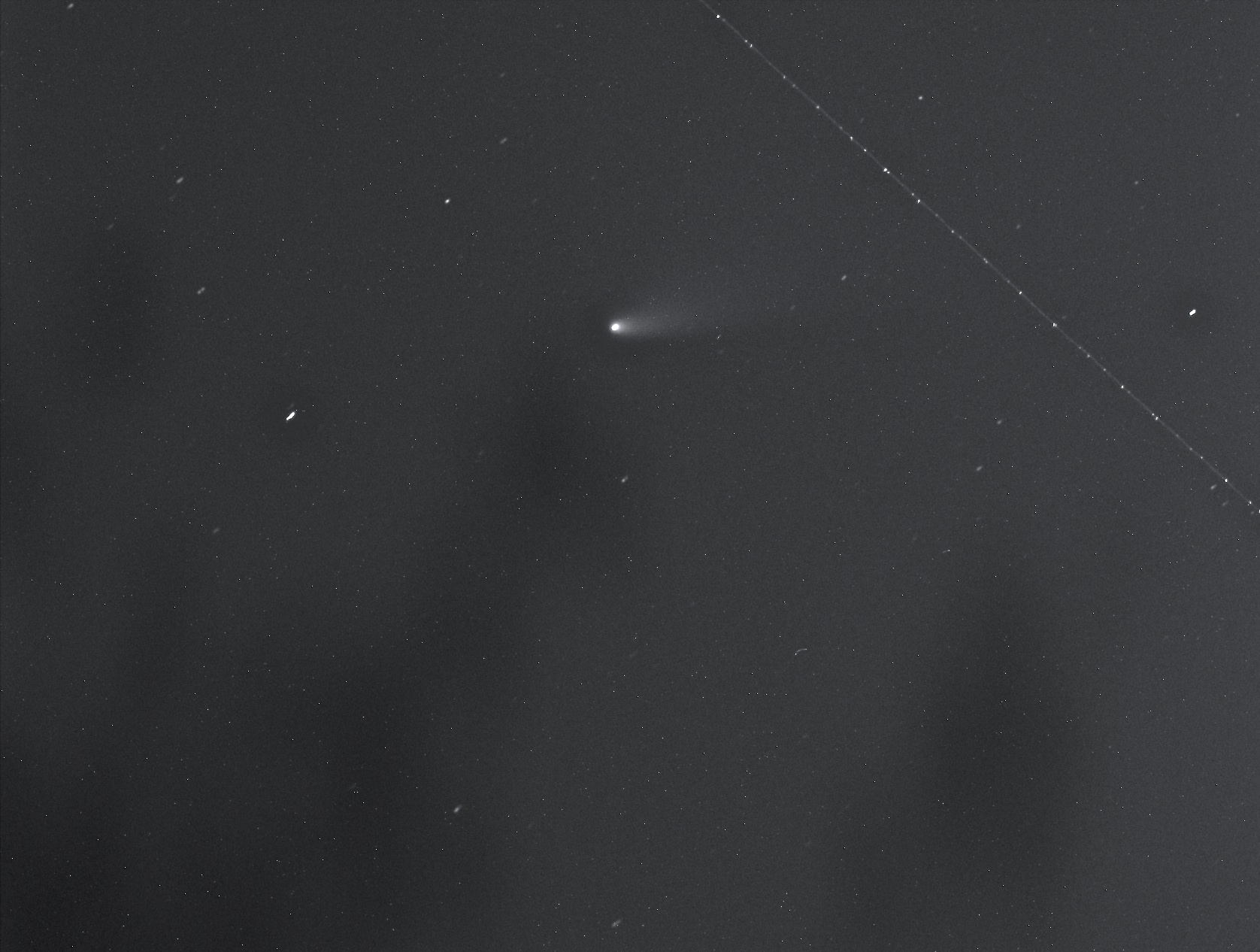 Comet L4 Panstarrs with Satellite