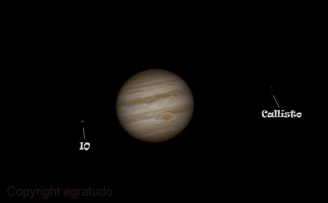 Jupiter, IO, and Callisto
