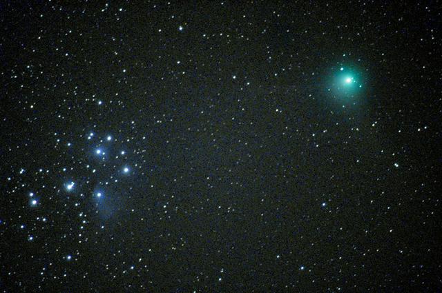 Comet Macholtz and M45