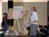 MC Dave Bernson leads everyone in a game